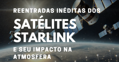 Reentradas inéditas dos Satélites Starlink e seu impacto na atmosfera